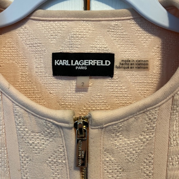 Karl Lagerfeld size 2 zippered jacket - Picture 3 of 14